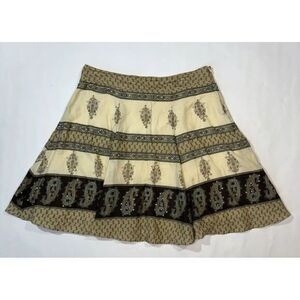 Vintage 2000's NewYork‎ & Company sequined Paisely Peasant Skirt size 10
